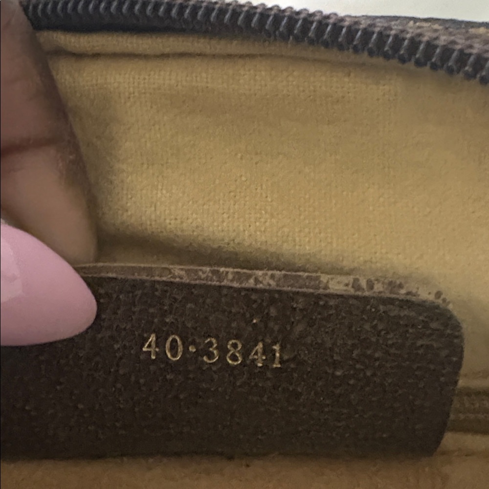 Authentic Gucci Beige and Brown Satchel Stripe/ free gift w purchase - Picture 7 of 8